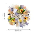 thumbnail image 3 of Coronas de Primavera para la Puerta Delantera 35x35cm Corona de Casa Colorida Ornamento Colgante de Primavera Y Hermosa Corona Artificial, 3 of 9