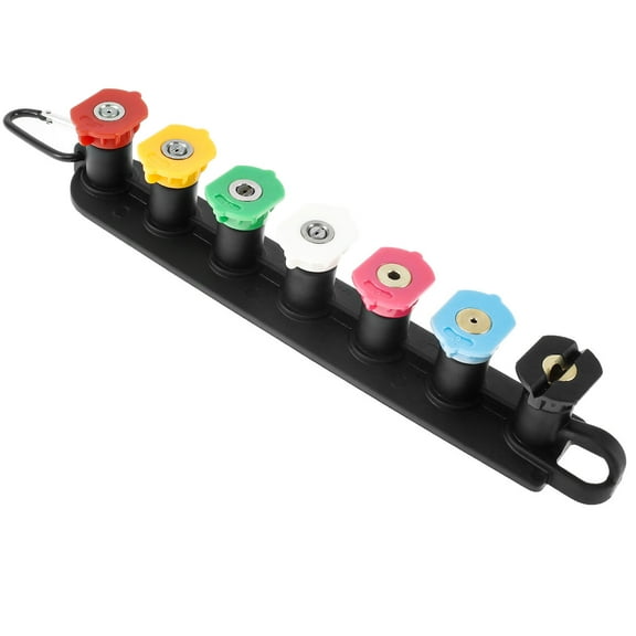 Toorise Pressure Washer Nozzle Tips Set with Nozzle Holder 7 Spray Nozzle Tips 1/4 Inch Quick Connect Pressure Washer Nozzle 4000 PSI