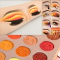 thumbnail image 3 of Orange Eyeshadow Palette 18 Color Matte Glitter Highly Pigmented Pro Makeup Palettes Eye shadow, 3 of 8