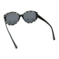 thumbnail image 6 of Polarized Mod Chic Womens Large Round Luxury Fashion Sunglasses [Grey Tortoise - Black], 6 of 6