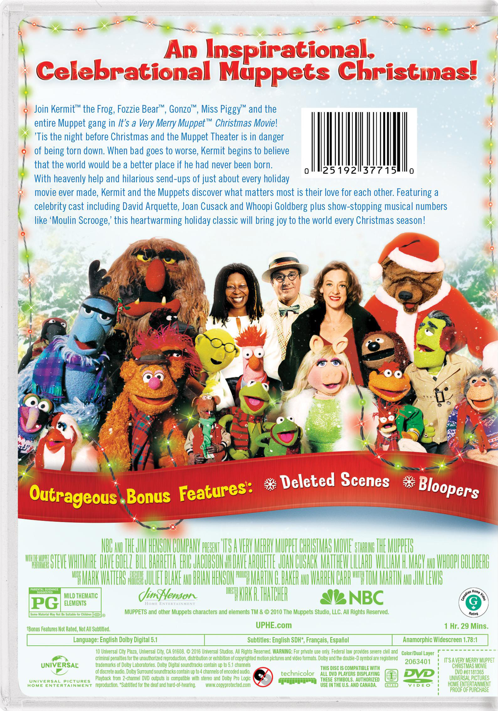 It's A Very Merry Muppet Christmas Movie (DVD), Family, Unviersal