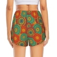 thumbnail image 2 of Lsque Abstract Pattern Printed Women's Running Shorts with Liner Pockets,Elastic Quick Dry Workout Athletic Gym Yoga Shorts,Womens High Waist Shorts-X-Large, 2 of 9