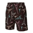 thumbnail image 5 of Kdxio Eiffel Tower Pattern Mens Casual Shorts - Drawstring Summer Beach Sports Shorts for Men, 5 of 9