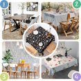 thumbnail image 4 of Pioneer Flower Floral Print Pattern Square Tablecloth, Waterproof Wipeable Spillproof Washable Table Cover for Home Kitchen Party Decor, 42"x42", 4 of 6