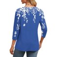 thumbnail image 5 of Elvqul Tops for Women Shirts Pullover 3/4 Sleeve V Neck Comfortable Lightweight Womens Tops Casual, 5 of 7
