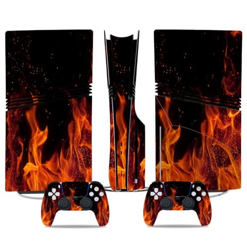 Full Set Skin Compatible with P-s5/Pro Console Controller, Vinyl Decal Sticker for P-s5/Pro Console Disc/Digital Edition Accessories