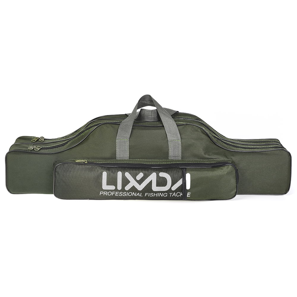 150cm long Fishing Rod Holdall Bag Carry Case Luggage for rods with reels G9U4