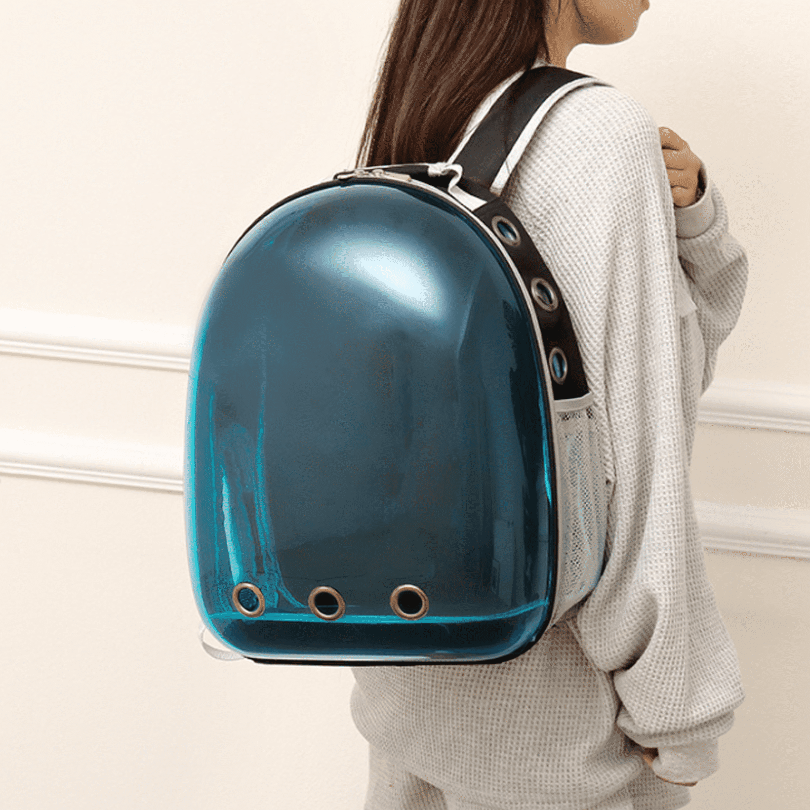 GASTROPOD 2026 New Cat Carrier,Nine-Hole Ventilation Cat Backpack,Comfort-Oriented Cat Backpack Carrier,Fashionable Cat Bag for Travel,Purple