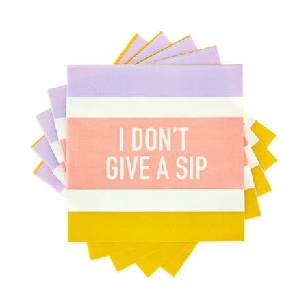 Cakewalk I Don't Give a Sip Cocktail Napkin