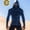 Navy, variant on WIZUTIZ Fishing Hoodies for Men with Face Mask - Performance UPF 50 Sun Protection Long Sleeve Outdoor Hiking Shirt Breathable