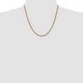 thumbnail image 2 of Real 14kt Yellow Gold 3mm Regular Rope Chain; 20 inch; Lobster Clasp; for Adults and Teens; for Women and Men, 2 of 5