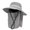 hgg094-Gray, variant on Unisex Light Weight Fishing Adjustable Rope Hat Water Sun Protecting Outdoor Sports Headwear for Fishing Camping Sun Protecting Outdoor