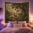 thumbnail image 2 of Stag in a Tranquil Wilderness Landscape, Serene Rustic for Wildlife Fans, Nature Inspired Decor, Housewarming Gift Tapestry Wall Hanging for Living Room, Bedroom and Study Room, 2 of 7