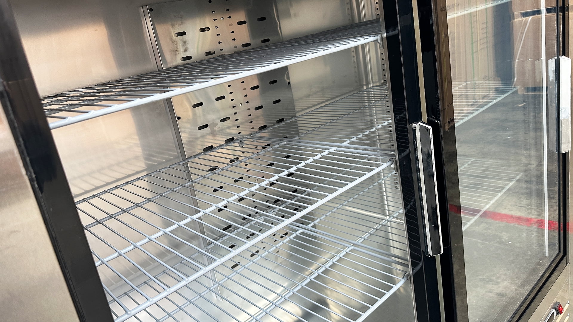 NSF 54" Sliding Glass Door Commercial Refrigerator | 42 cu.ft | Double Slide Doors | LED Lighting | R290 | Stainless Steel