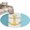 CadetBlue, variant on Round Rugs 3.3Ft, Yellow Anchor Nautical Round Area Rug Washable Indoor Throw Carpet, Aqua White Striped Soft Non Slip Circle Rug for Laundry Room Patio Home Decor Aesthetic
