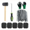 thumbnail image 1 of Garden Peg Set Ground Membrane Pegs with Tools Garden Pegs Ground Mat Pegs, 1 of 10