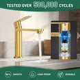 thumbnail image 5 of Akicon Gold Bathroom Faucet 1 Hole, Single Handle Bathroom Sink Faucets, 304 Stainless Steel, Bath Faucet, 5 of 10