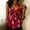Red, variant on Floral Womens Tops Summer Cute Off The Shoulder Sleeveless Tunic Tops Going Out Loose Fit Halter Pullover Shirts