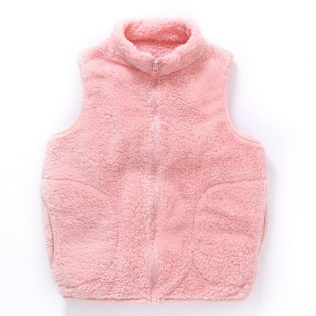 

Cathalem Jacket for Kids Toddler Kids Boys Girls Winter Solid Zippered Coat Jacket Thicken Warm Outwear Windbreaker Outerwear Pink 2-3 Years