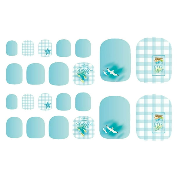 Xihbxyly Pegatinas para Uñas de Pies, Diseño Hawaiano, Autoadhesivas, de Fácil Aplicación, Duraderas, para Personalizar Tu Estilo, Accesorio de Verano, Ideales para Mujeres y Niñas.