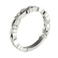 thumbnail image 5 of Aonejewelry 0.05ct White Diamond Wedding Band, 9-Stone Round Bezel, 10K White Gold Jewelry Collection, 5 of 5