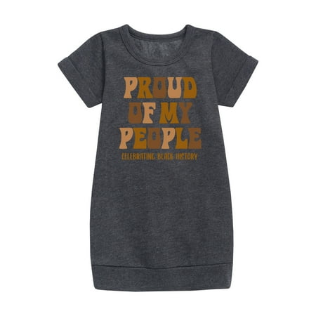 

Instant Message - Proud Of My People - Toddler & Youth Girls Fleece Dress