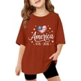 thumbnail image 2 of MAIHAN Girls 250 Anniversary USA Shirt 250 Anniversary America Merchandise Tshirt Shirts 4th of July Outfits Patriotic Tees(Shirt PrintA,Red,13-14 Years), 2 of 4