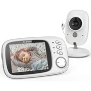 BOIFUN Baby Monitor with Camera and Audio, No WiFi, VOX Mode, Night Vision, 3.2'' HD Screen, Two-Way Audio, Baby Camera