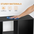 thumbnail image 2 of Cube Bookshelf Black, 8 Cube Storage Organizer Bookcase, Display Bookcase, TV Stand, for Living Room, Home Office, Bedroom, 2 of 10