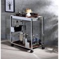 thumbnail image 3 of Bowery Hill Contemporary Metal Serving Cart in Chrome, 3 of 3