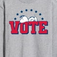 thumbnail image 3 of Peanuts - Vote Snoopy - Men's Long Sleeve T-Shirt, 3 of 6
