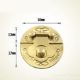 thumbnail image 2 of HINTRMENT Golden Wooden Box Latch Retro Antique Hasps Durable Vintage Hardware for Box, 2 of 8