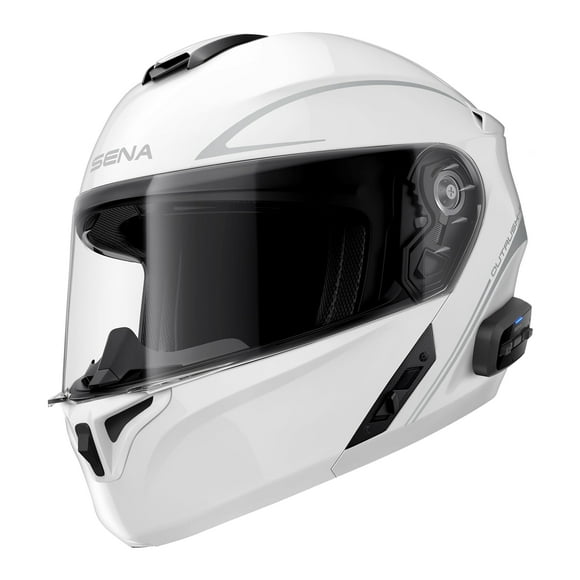 Casco de moto Sena Outrush R Bluetooth Modular Blanco M