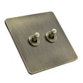 thumbnail image 1 of Stylish and Functional Green Bronze Stainless Steel Toggle Switch Panel, 1 of 9
