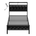 thumbnail image 3 of Cama Individual FABATO Cabecera Tapizada Luces LED, 3 of 6