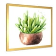 thumbnail image 2 of Designart 'Succulent Flower In Terracotta Clypot I' Traditional Framed Art Print, 2 of 4