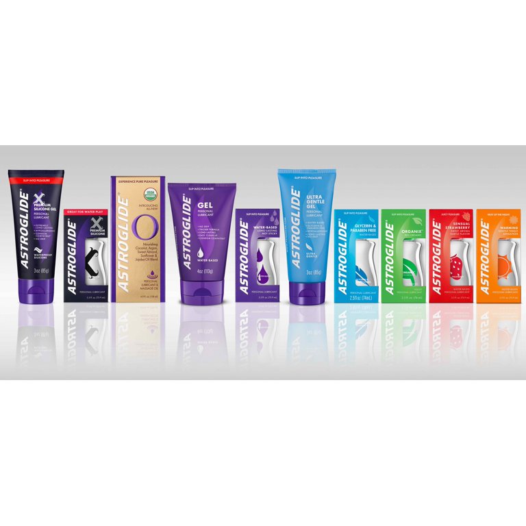 3 pack) Astroglide X, Premium Waterproof Silicone Personal