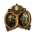 thumbnail image 3 of Tabla de marco de imagen Pantalla de marco de fotos de regalo ideal de resina creativa delicada única, diseño vintage, para aniversarios de bodas Dorado, 3 of 8