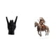 thumbnail image 1 of Estatua de gesto de roca, figuritas de acrílico, adorno de caballero, escultura de resina, decoración de mano y , letrero de escritorio impermeabl, 1 of 8