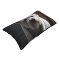 thumbnail image 3 of Kll Dog Wrapped In Towel 1 Pillow Covers Envelope Closure,Super Soft And Cozy Fuzzy Fleece Pillow Case Cover 16"X24", 3 of 8