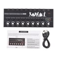 thumbnail image 2 of Stereo 8 Channel Audio Mixer Mono/Stereo Switching Audio Mixer with Level Indicator Light 6.35mm TRS/TS Input Metal Iron Shell Type-C Audio Processor Mixer Independent Volume, 2 of 7