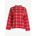 thumbnail image 3 of Free Assembly Women’s 3/4 Sleeve Mock Neck Square Sweater, 3 of 6
