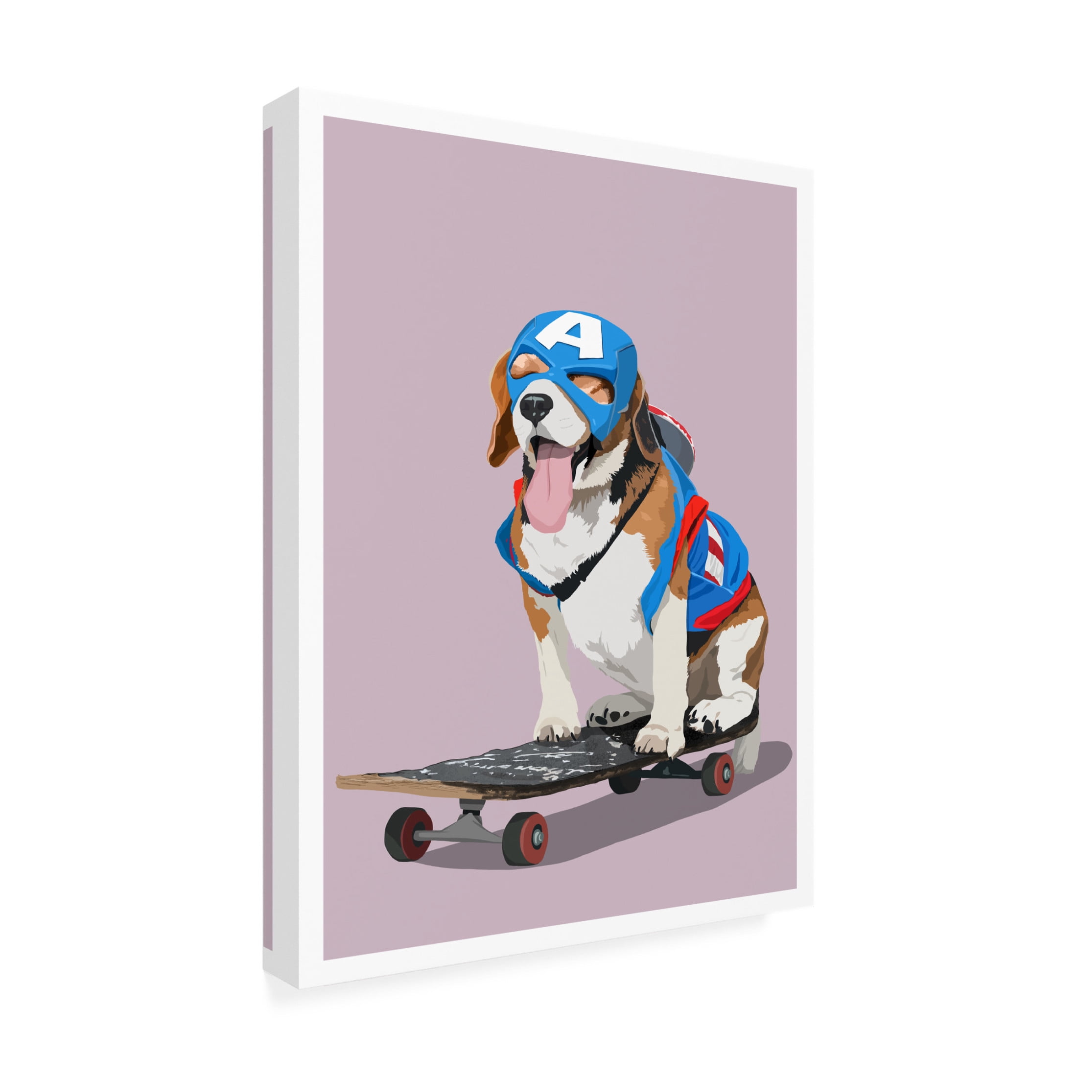 Canvas Wall Art - Bykammille  'My Kind Of Hero' Wall Art for Living Room, Bedroom, or Office Décor by Trademark Fine Art - 35 x 47 Inches