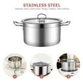 Sauce Pan Cookware Quart Stock Pot Soup Hot Household Cooking Cauldron Double Bottom Stainless Steel