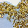 thumbnail image 4 of Malla de lentejuelas, hilo dorado, pluma, cola de fénix, patrón de ramillete, bordado, pegatina de tela, vestido cheongsam, accesorios de decoración de escenario, 4 of 5