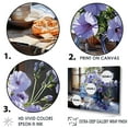 thumbnail image 3 of Designart "Vase Of Morning Glory Bouquet II" Morning Glory Floater Framed Wall Decor, 3 of 5