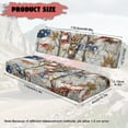 thumbnail image 6 of Yuyamidu Camo Deer Mule Seat Cover Split Back UTV Seat Covers Compatible Fits for 3000 3010 3020 4000 4010 2001-2023 2025 Full Protection American Flag UTV Bench Seat Cover, 6 of 6