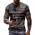 thumbnail image 4 of Mens Workout Shirts Cotton Short/long Sleeve Big & Tall Breathable Short Sleeve Athletic Fit Gradient Boat Neck Summer Casual Outdoor Basic Activewear, 4 of 4