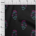 thumbnail image 1 of oneOone Polyester Lycra Black Fabric Floral Block Sewing Craft Projects Fabric Prints By Yard 56 Inches, 1 of 1