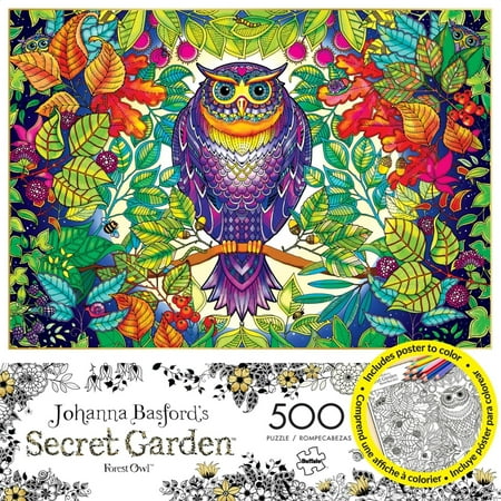 Enchanted Forest Jigsaw Puzzle - 500-Piece Secret Garden: Forest Owl Puzzle